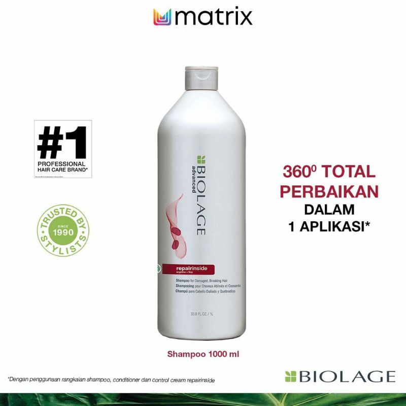 MATRIX SHAMPOO Biolage Repairinside 1000 ml - Shampoo Rambut Sangat Rusak