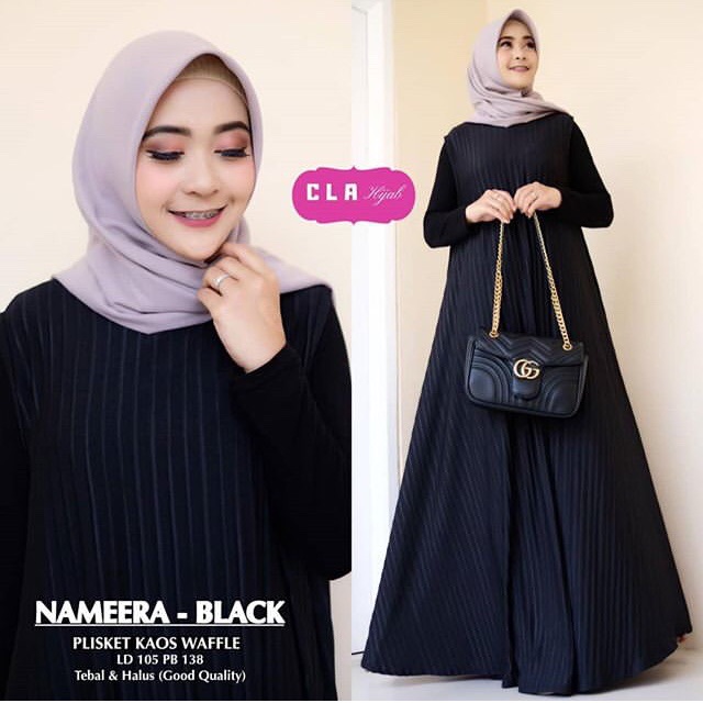 Dress plisket kutung / NAMEERA maxy