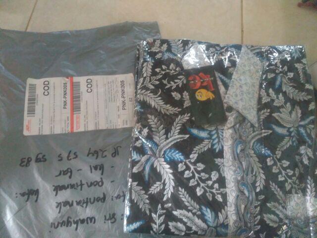 Bswart Batik Hrb026 Kenongo Hem Pendek Padi Pekalongan M L Xl Batik Pria Murah Modern Grosir