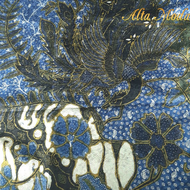 

Alta Moda Batik Tulis Asli - Parang Bunga Mix Cendrawasih Biru