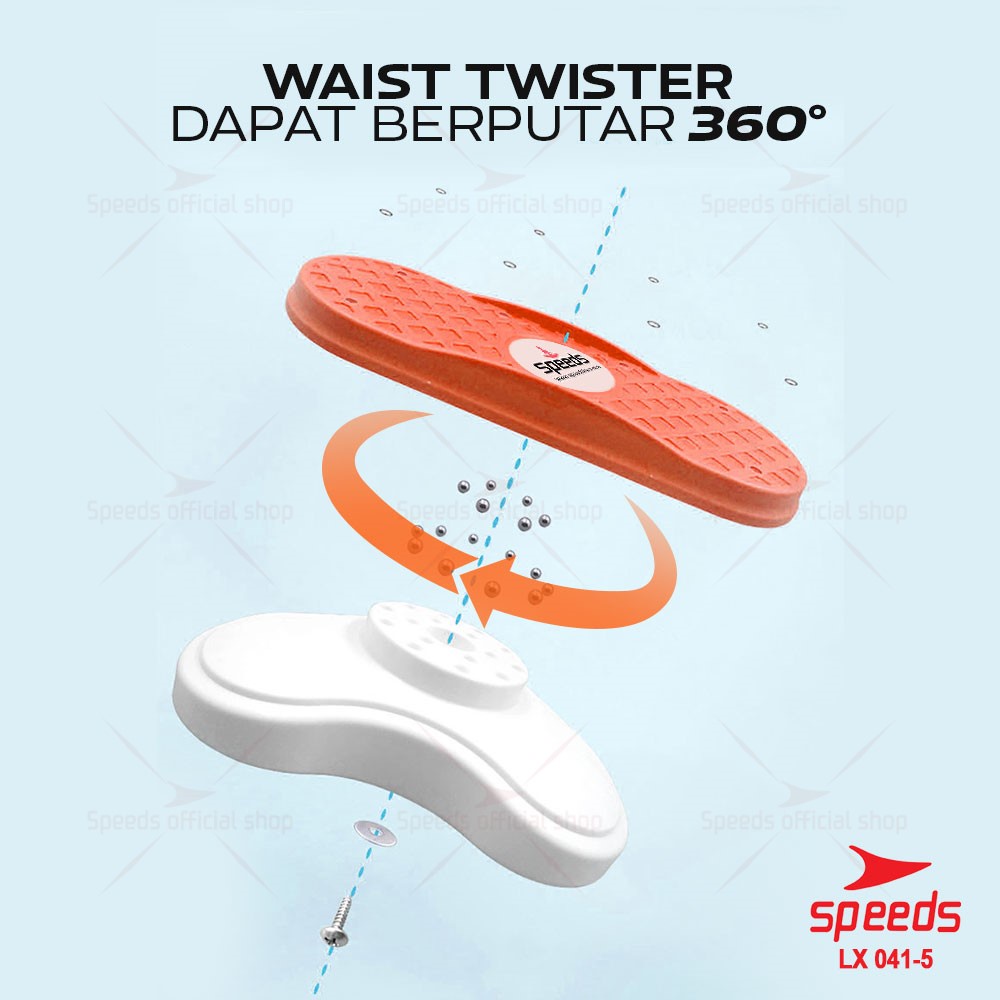 SPEEDS Waist Twisting Kaki Terpisah Alat Olahraga Fitness Rumah Pengecil Perut Paha Pelangsing Magnetic Trimmer 041-5-2