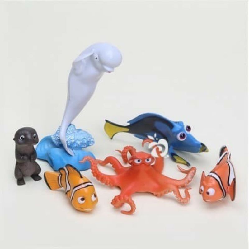 Figure Finding Dory /Nemo /Toppers/Mainan Nemo Set Isi 6