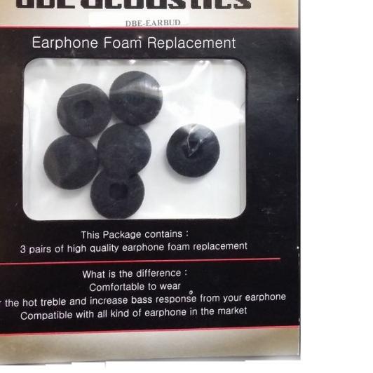 dbE Acoustics Earphone Foam Replacement Busa Earphone / Busa Earbud