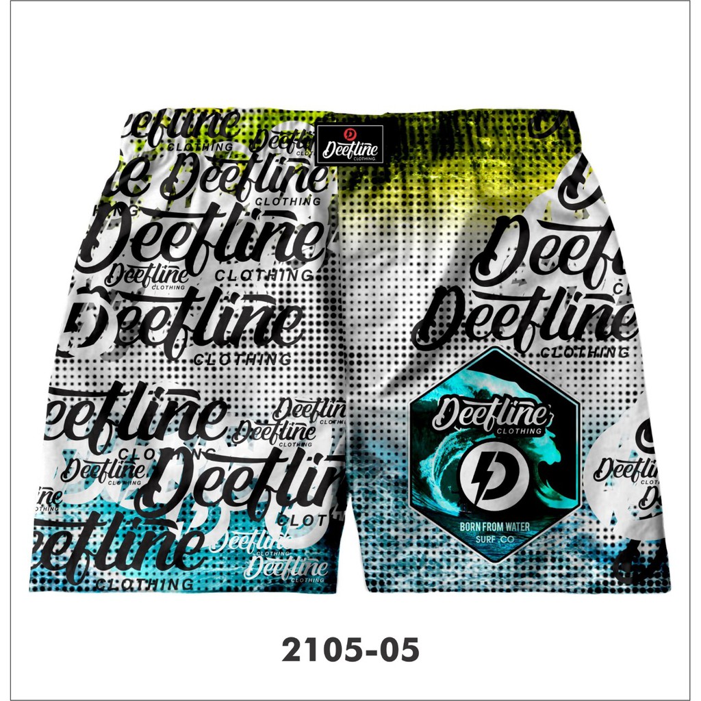 CELANA BOXER PRIA | CELANA PENDEK | BOXER FULL PRINT DEEFLINE