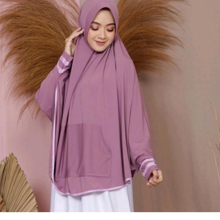 [KODE IE8NI] Hijab Syar'i Lengan // HIJAT TANGAN SYARI Saku Mouza || Hijab Jumbo Hyget Tangan Saku |