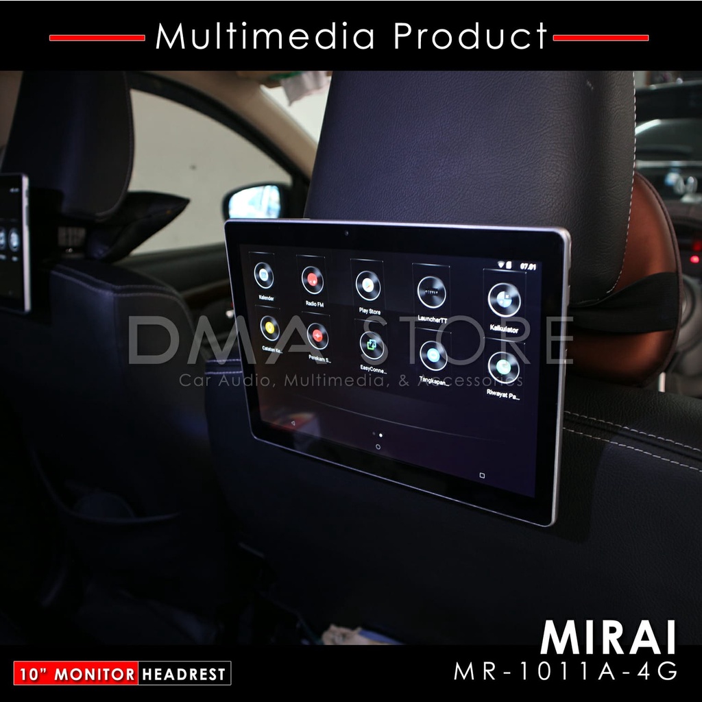 Headrest Monitor 10.1 Inch Mirai MR-1011A-4G