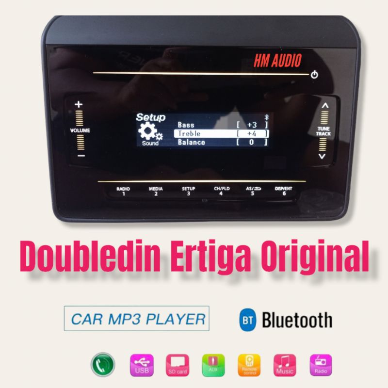 Doubledin Ertiga Original Head unit Ertiga Tape Mobil Ertiga Double din Ertiga usb mp3,Bluetoth orig
