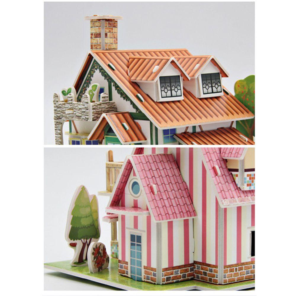 Needway 3D Stereo Puzzle Mainan Anak Model Mainan Anak Puzzle Mainan Merakit Mainan Model Rumah Mainan Edukasi Model Bangunan Mainan Model Bangunan