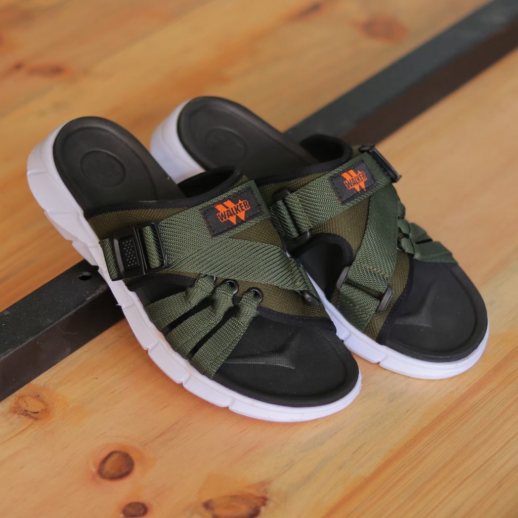 HDS X SANUR - Sandal Slide Pria Sendal Selop Pria Sandal Cowok WALKERS Original Handmade