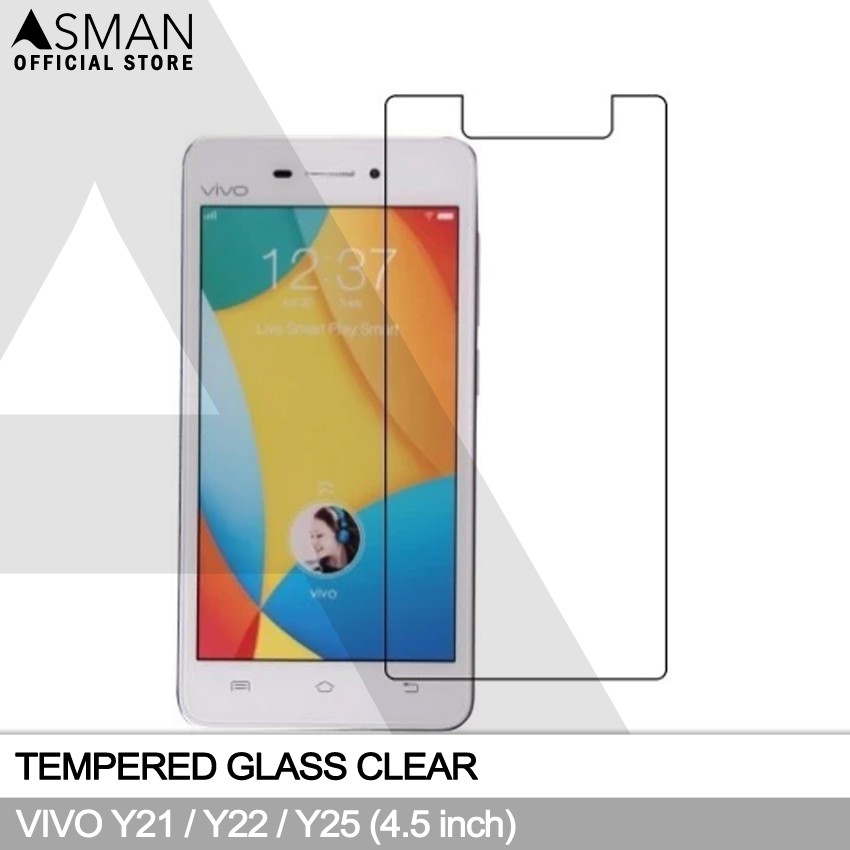 Tempered Glass VIVO Y22 (4.5&quot;) | Anti Gores Pelindung Layar Kaca - Bening