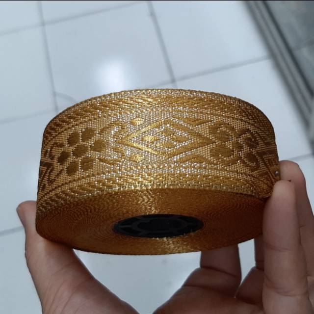 Renda Pita / Pita Emas / Pita India / Renda Emas / Pita India / Renda Dubai / Renda India 3cm 15yard