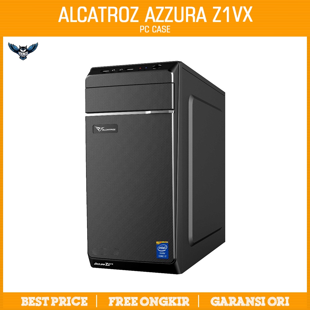 ALCATROZ AZZURA Z1VX + PSU 450W | Casing Komputer Case PC Desktop