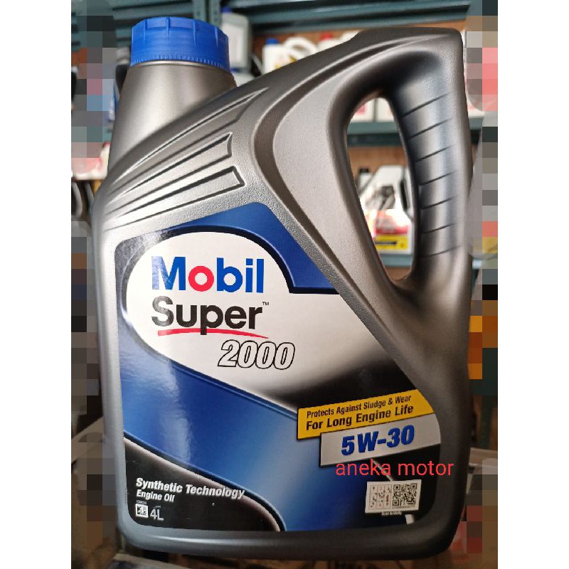 Oli mobil,MOBIL SUPER 2000,5w-30, galon 4LITER