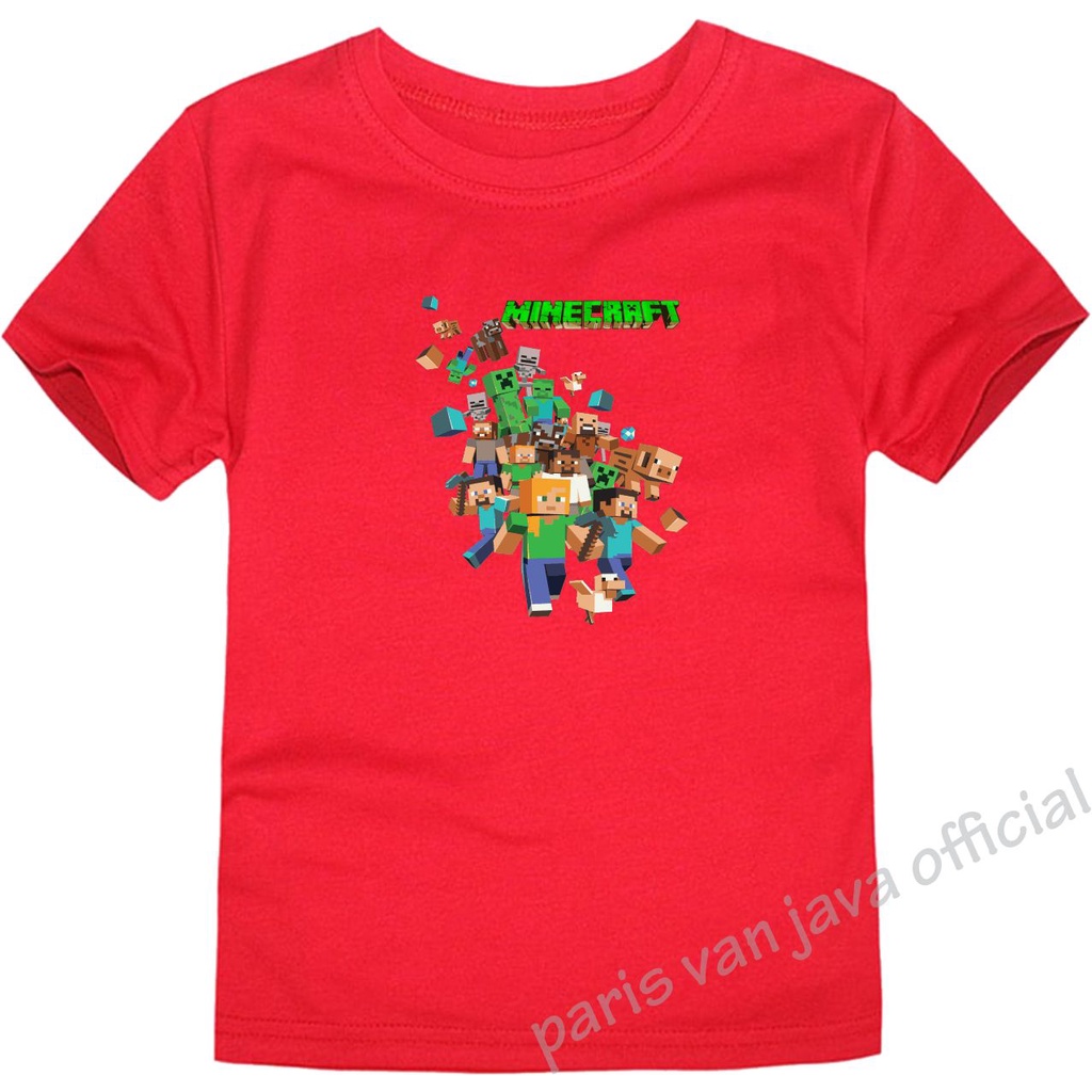 Kaos Mine Craft Anak LakiLlaki Premium karakter game