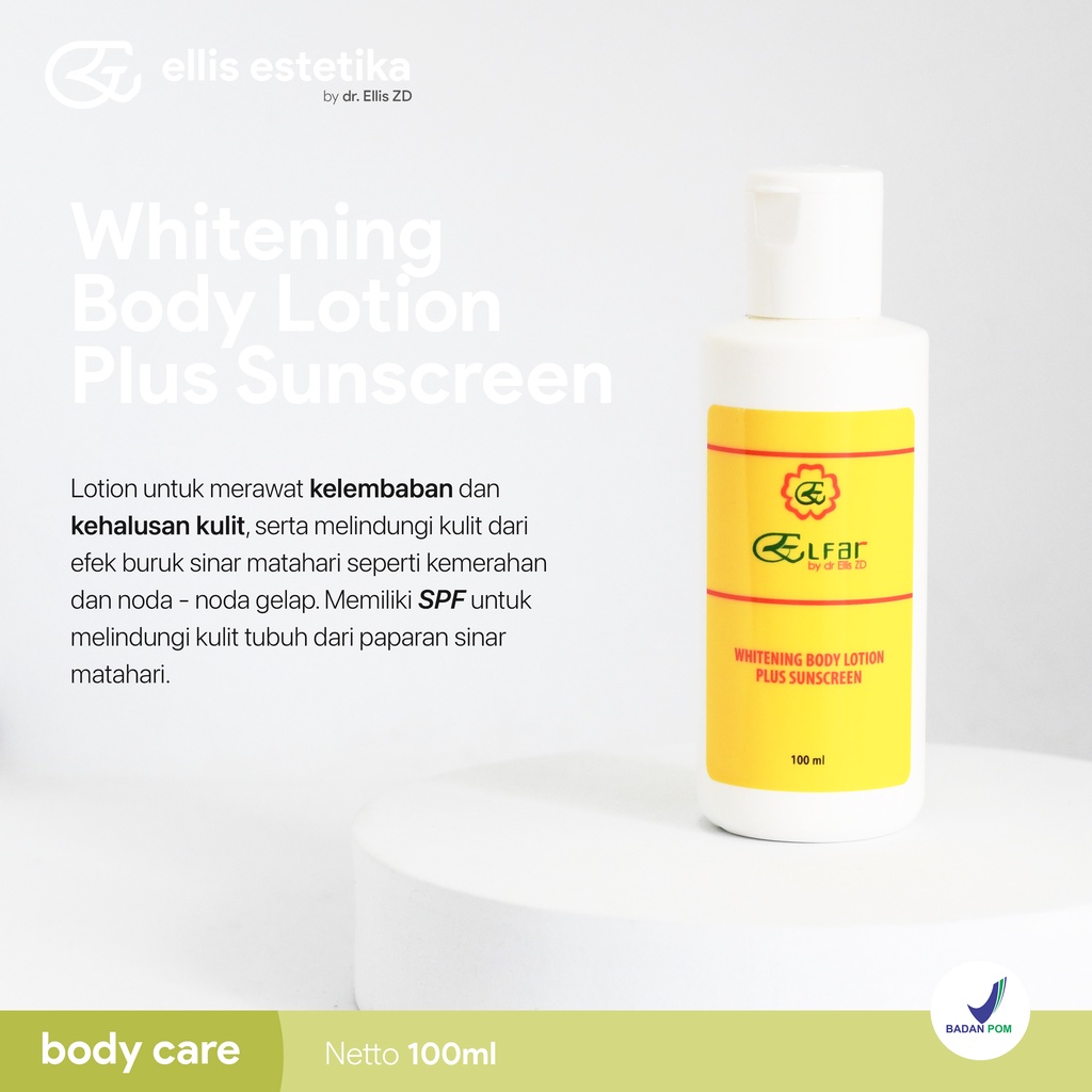 Jual Ellis Estetika Whitening Body Lotion Plus Sunscreen ( pagi