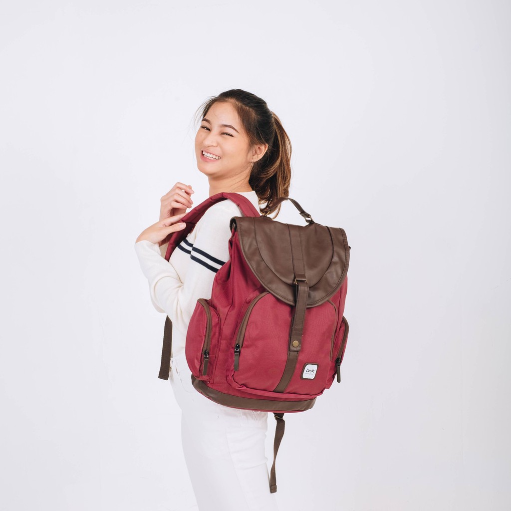 Tusk Mozza Maroon Tas Ransel Muat Laptop 14 In | Shopee