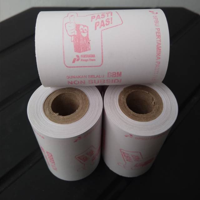 

KERTAS THERMAL EDC LOGO PASTI PAS UKURAN 57X40 MM