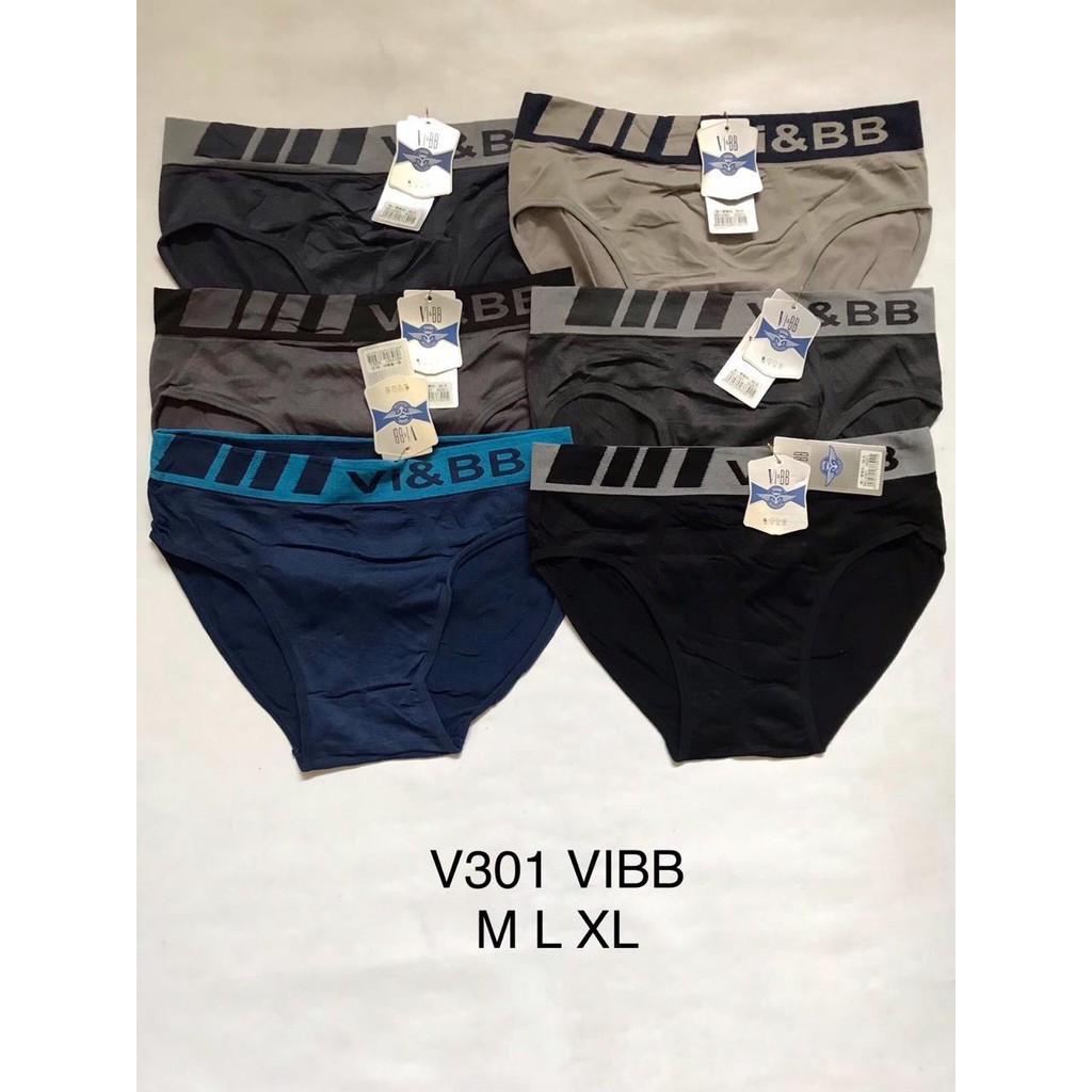 2 pcs Celana Dalam Pria Dewasa Tanpa Jahitan VI&BB Model Segitiga