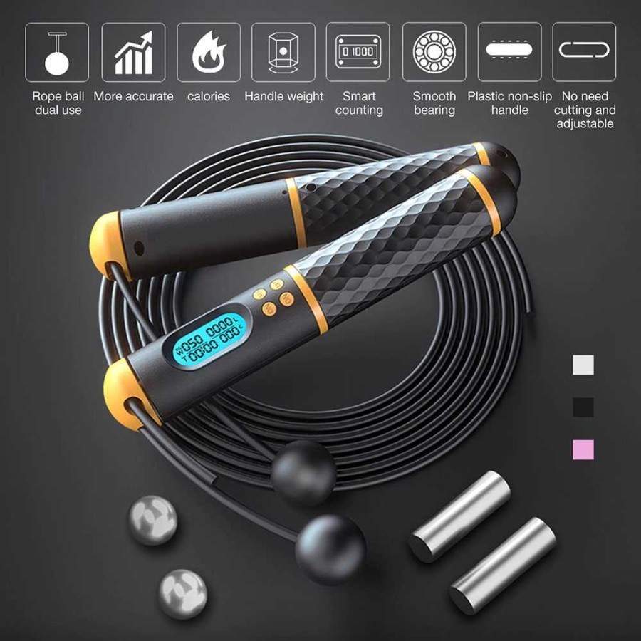 Tali Skipping LED Premium dengan bola - Skipping rope with LED