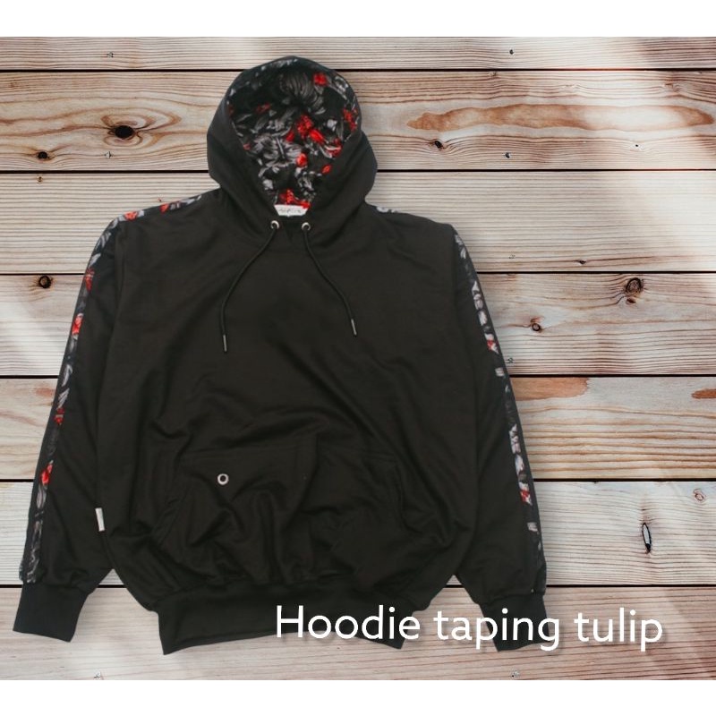 Hoodie kombinasi tulip flece