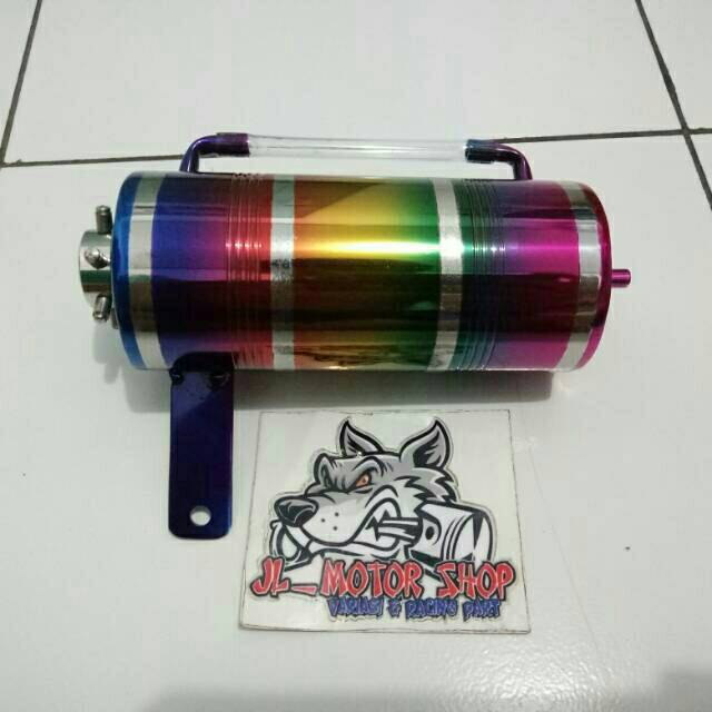 Botol Oli Samping Pelangi - Botol Air Radiator Tabung Oli Samping Rainbow Ninja R RR Satria Rxking