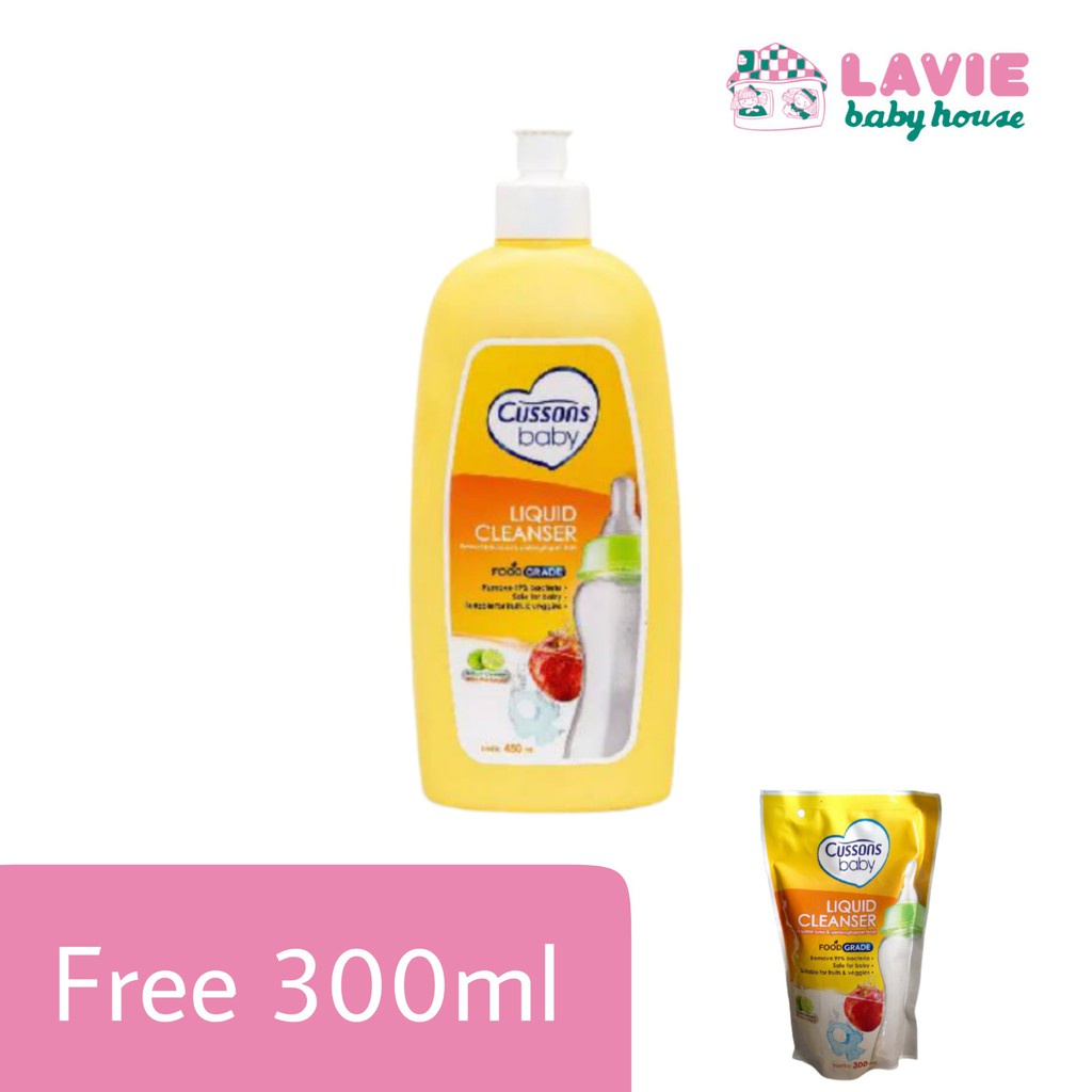 Cussons Liquid Cleanser Botol 450ml + Refill 300ml