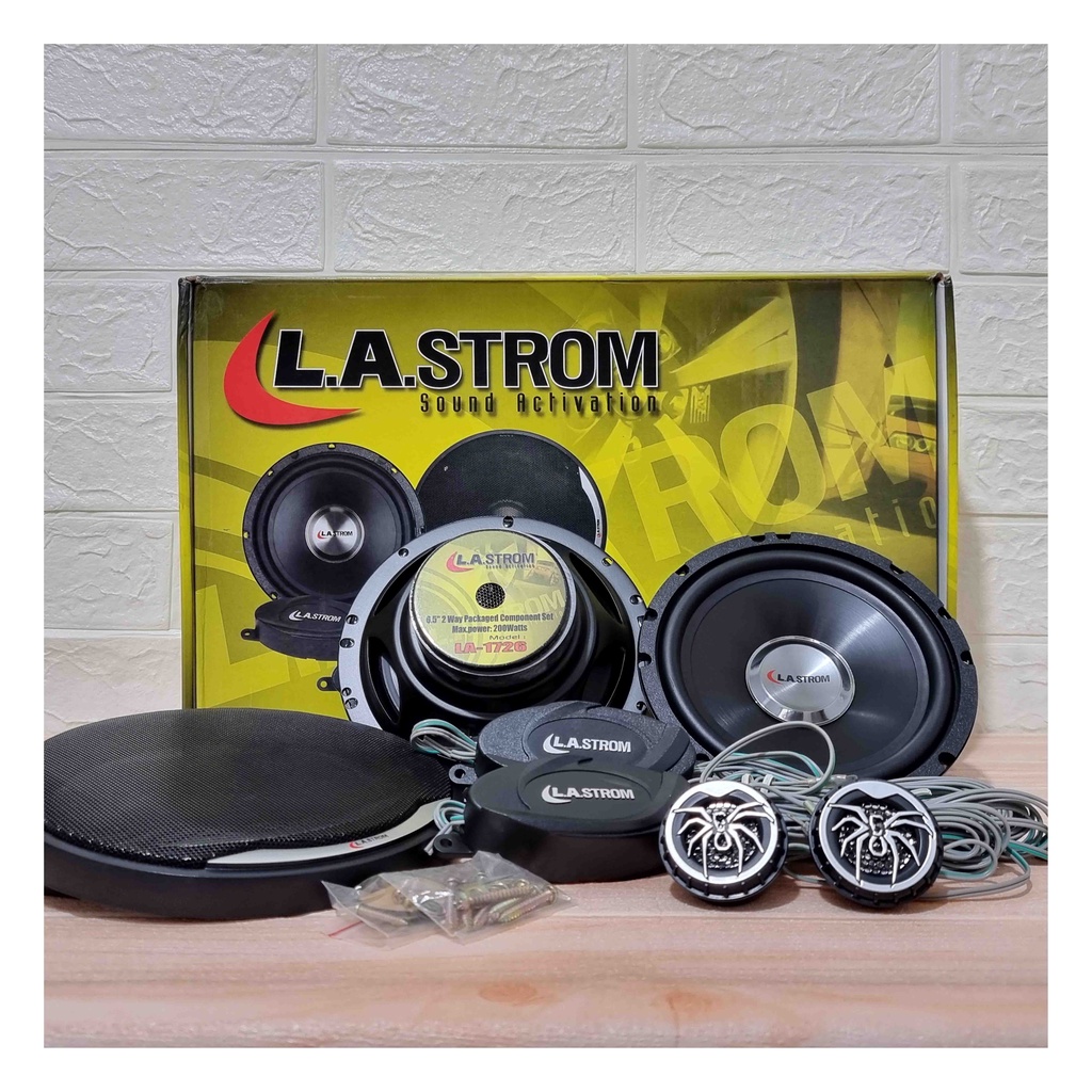Speaker Split Component 2-Way 6.5 inch LA Storm Tweeter Neodymium