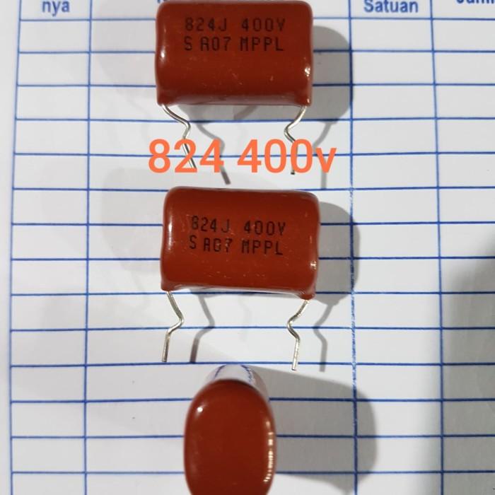 capasitor 824 820nano 400v 400volt 0.82uf 400v