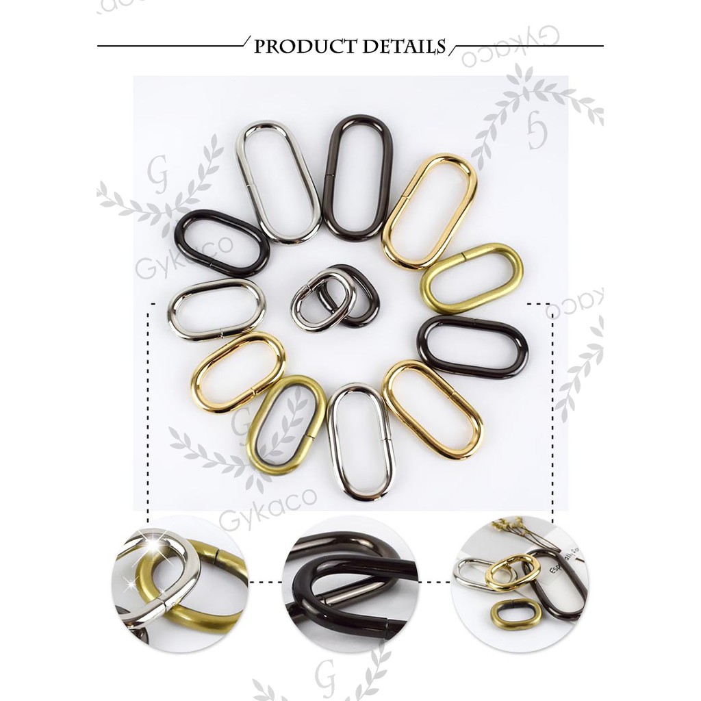 Ring Oval 3 cm (A) - Aksesoris Tas &amp; Dompet Wanita Fashion (IMPORT)