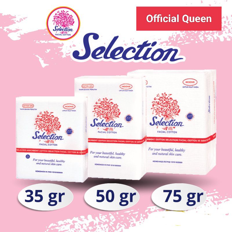 Kapas Wajah Selection / Kapas Pembersih Kecantikan Selection Facial Cotton halus