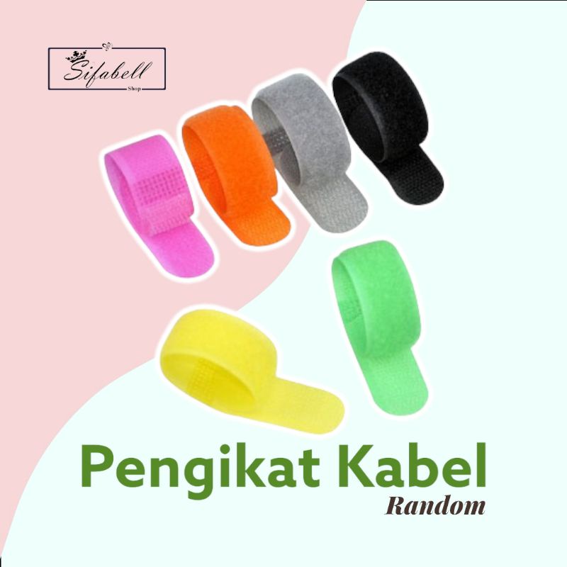 Velcro Strap Binder Tali Pengikat Perapih Penjepit Kabel Organizer Pengikat Kabel