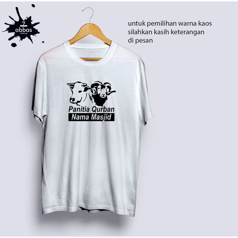 KAOS PANITIA QURBAN//KAOS IDUL ADHA// KAOS PANITIA QURBAN MASJID//KAOS QURBAN //