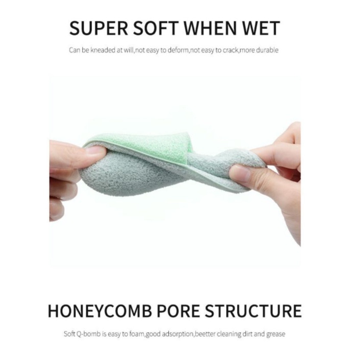 KONJAC SPONGE SIKAT PEMBERSIH WAJAH / BRUSH WASH / PUFF FACE CLEANER CLEANSING / SPONGE CLEANER