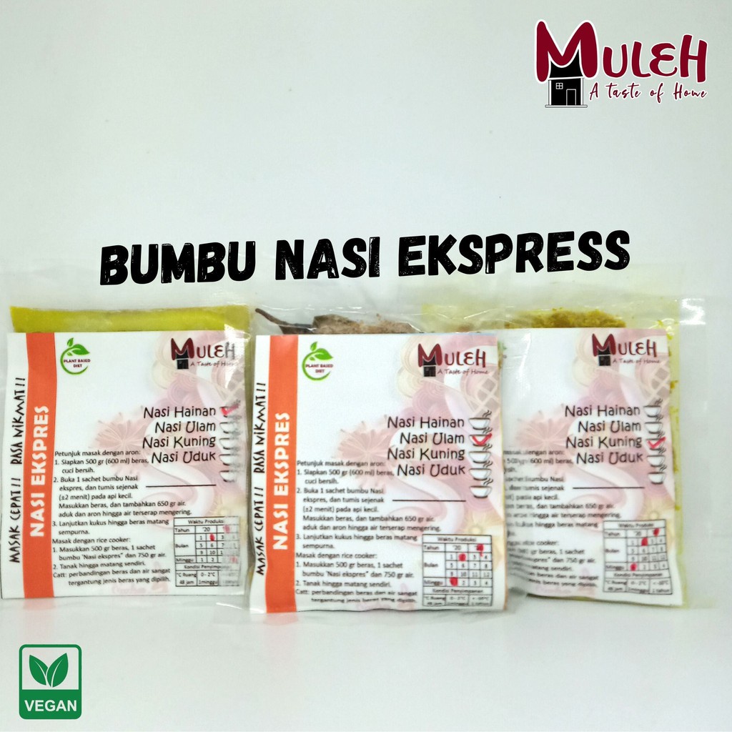 

KLF - Bumbu nasi ekspress instan vegetarian vegan dijamin halal