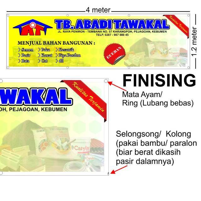 Cool Desain Spanduk Toko Bangunan Laily Azez Cool Desain Spanduk Toko Bangunan Laily Azez