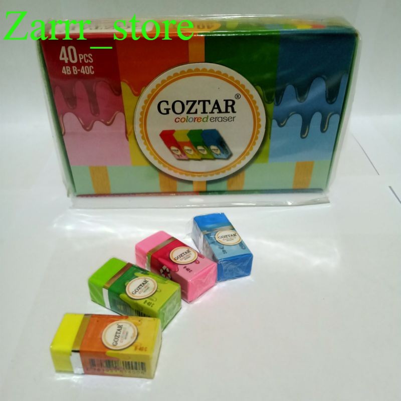 

40 PCS 1 PACK Penghapus Goztar Opini Kecil Warna