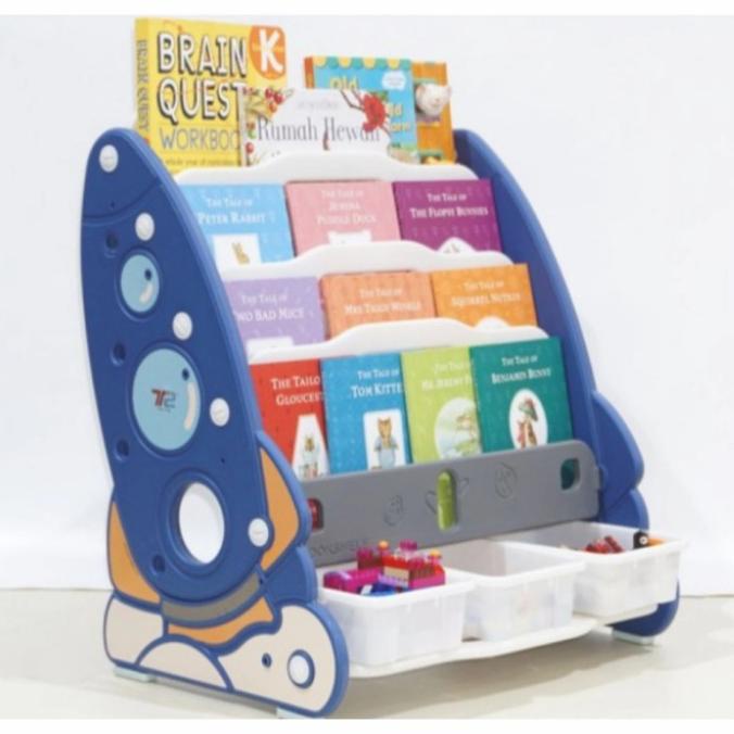 Rak Buku Anak Susun Rak Penyimpanan Majalah Buku Komik Cewek Dan Cowok Dedemotshop