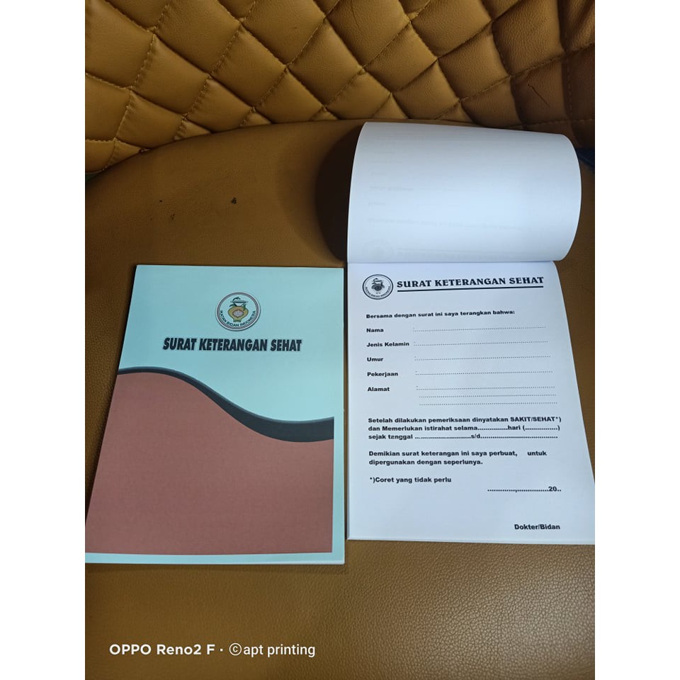 BUKU KECIL SURAT KETERANGAN SEHAT