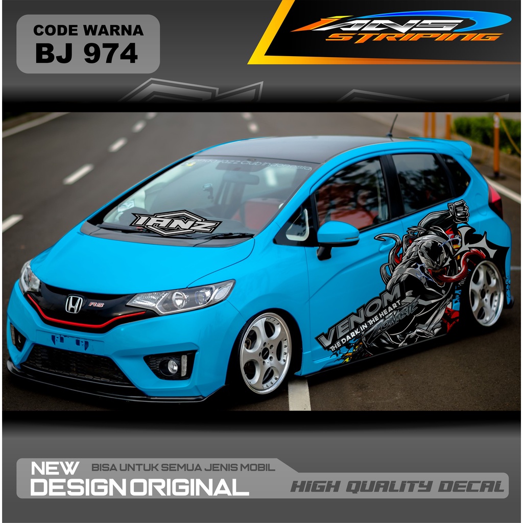 DECAL STICKER MOBIL JAZZ / STIKER MOBIL BRIO / DECAL STIKER MOBIL SWIFT / STIKER MOBIL TOYOTA  / STIKER YARIS AYLA