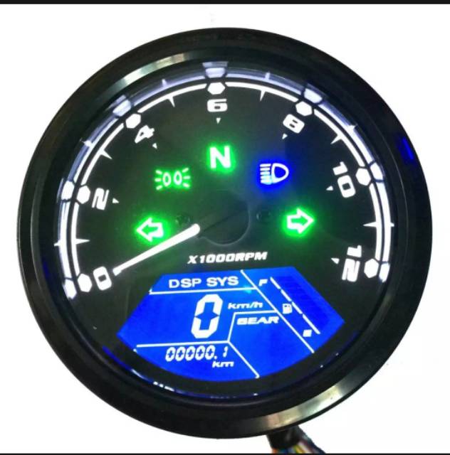 Speedometer Digital Bulat