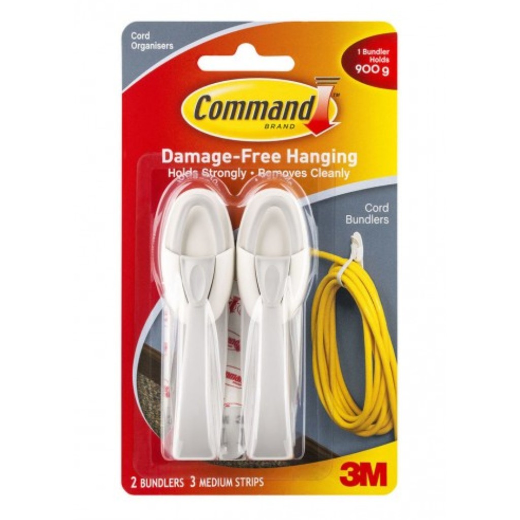 3M Command Gantungan Kabel - Penyangga Kabel Dinding - Cord Bundlers 17304ANZ