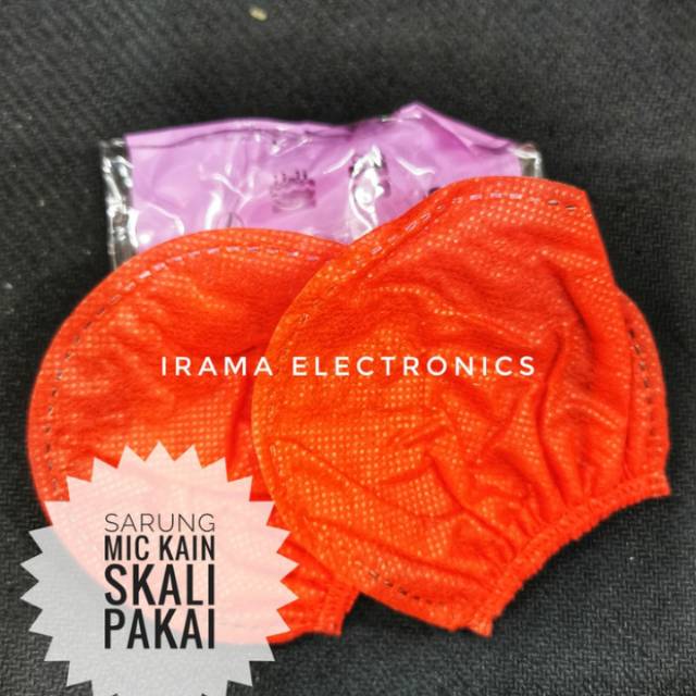 SARUNG MIC KAIN PELINDUNG SPONGE KARAOKE SEKALI Pakai krezt 2 pcs