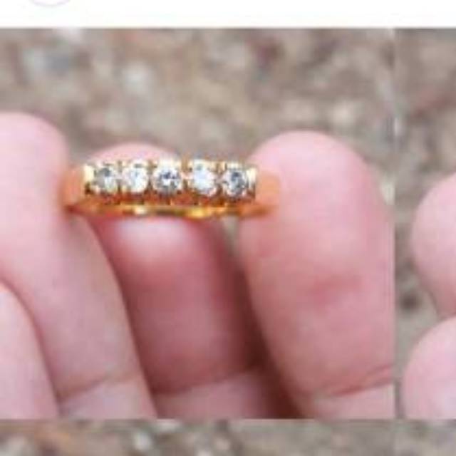 Cincin Berlian Eropa Model Listring ring emas