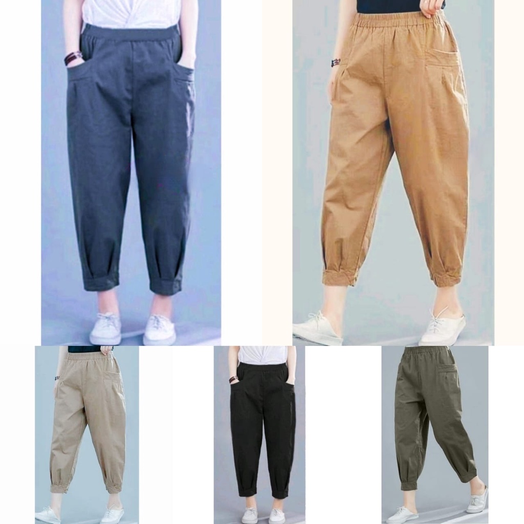 Uniqlo Pant Korean Celana Wanita BaggyPant Style Haruka Harem