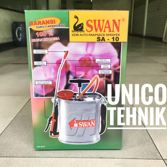 Siap Kirim | Hand Sprayer Swan 10 Liter Stainless / Alat Semprot Hama Swan Sa 10