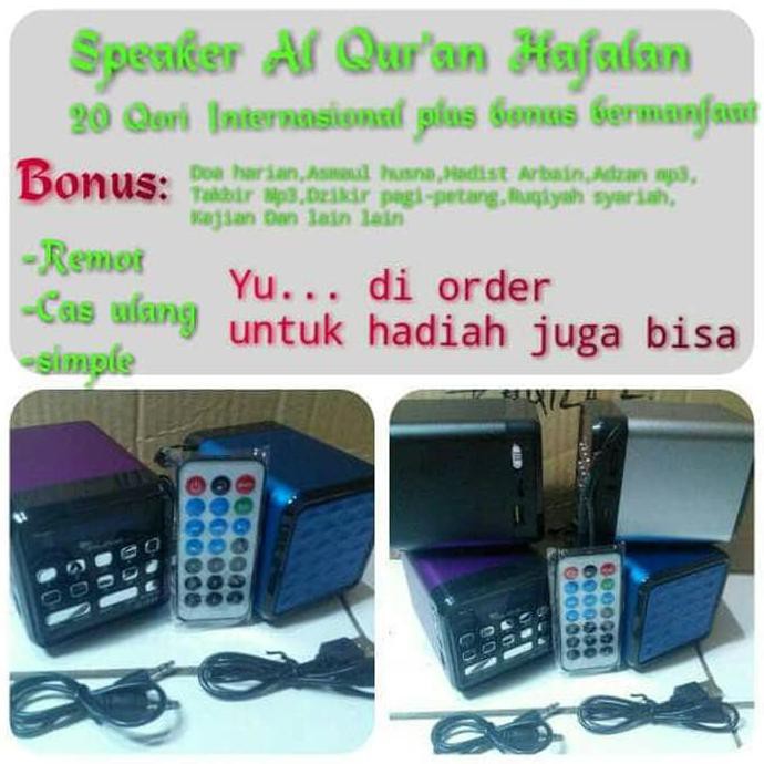 Speaker Al Quran Jin long JL 335 remot Audio Murottal hafalan - Hitam