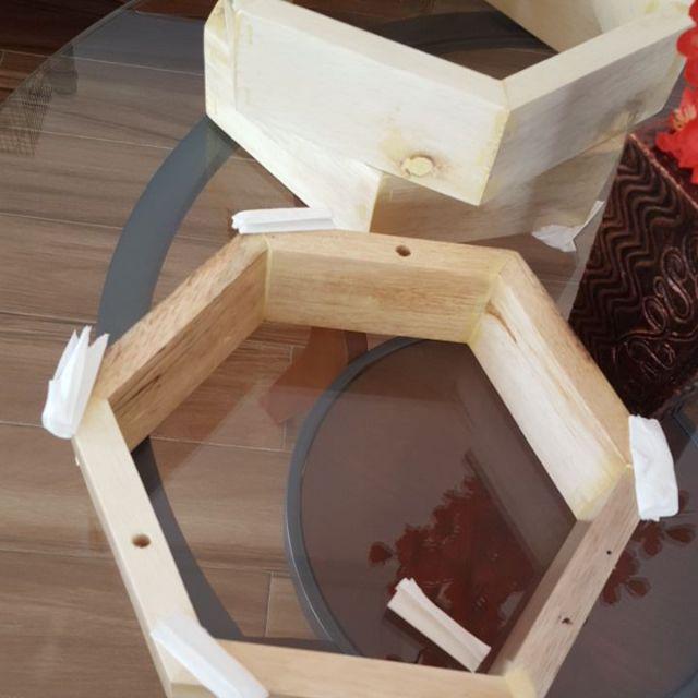 Rak Dinding Hexagonal 3pcs