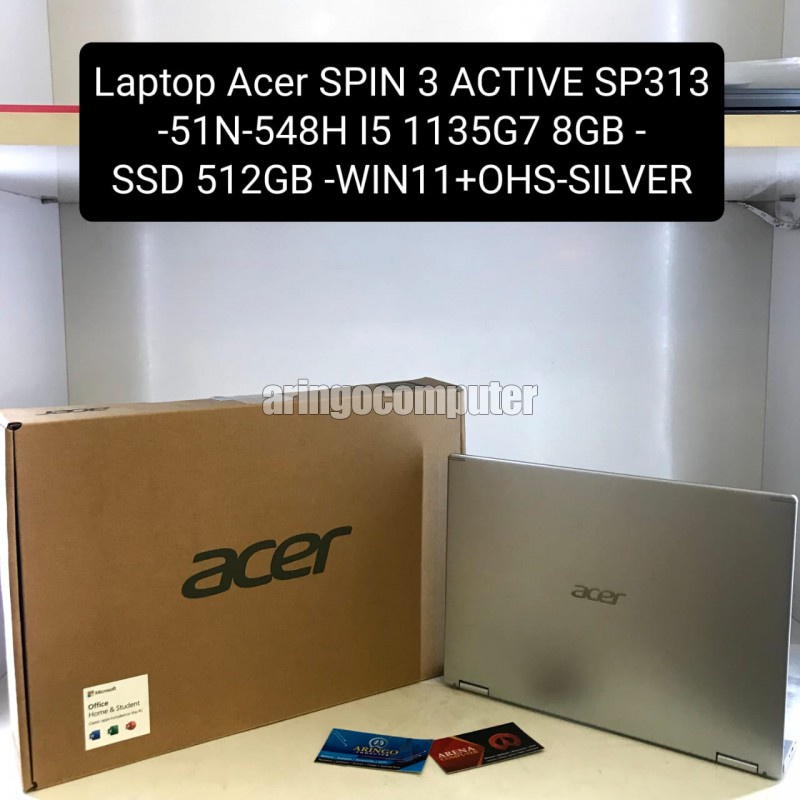 Laptop Acer SPIN 3 ACTIVE SF313-51N-548H I5 1135G7 8GB -SSD 512GB -WIN11+OHS