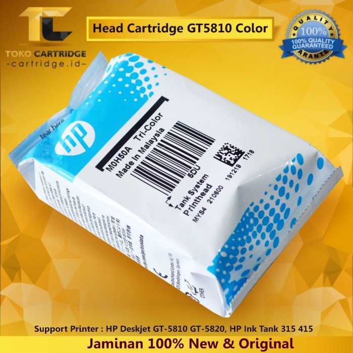 Head printer 115 315 415 GT5810 GT5820 GT 5810 GT 5820 GT52 GT 51 52 Tri-Colour Color Ink M0H50A