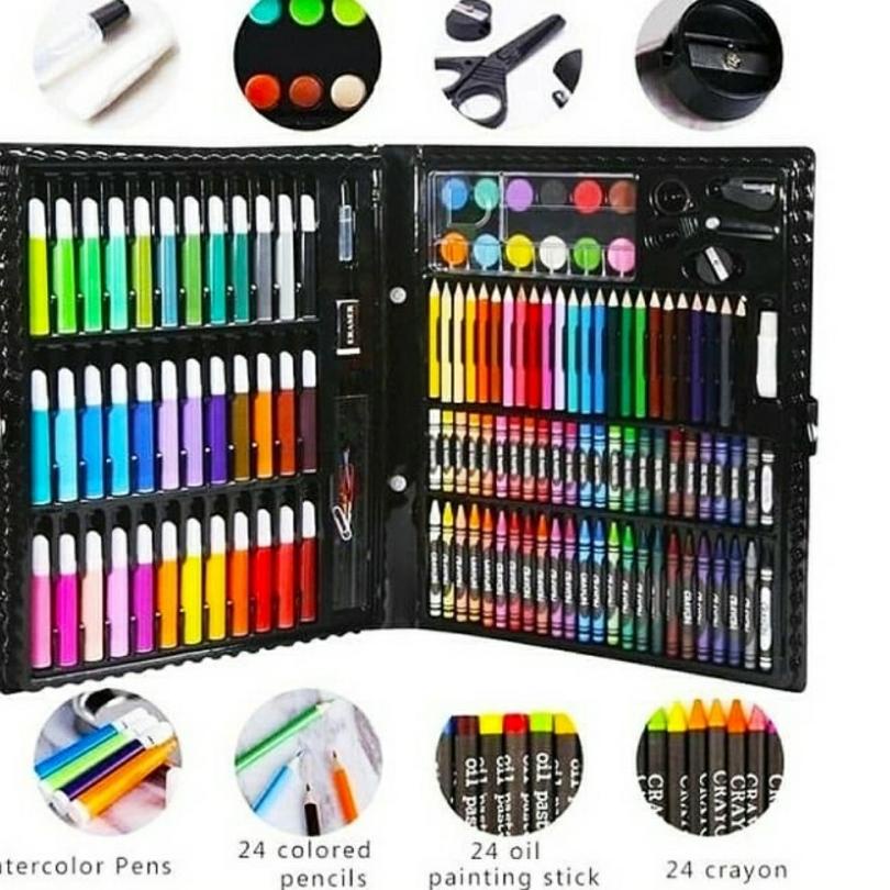 

Hot Sale PENSIL WARNA 1SET - PENSIL WARNA SET CRAYON COLOURING SET 150PCS ART - GT